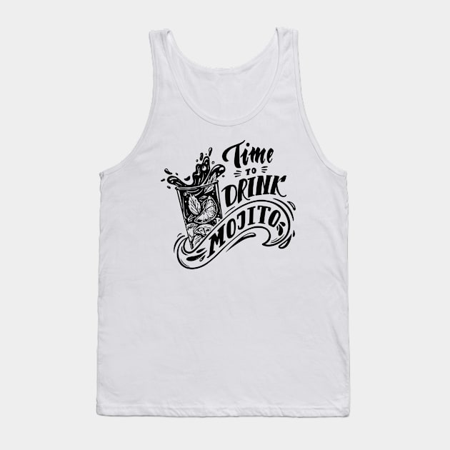 Time to Drink Mojito Tank Top by SM Shirts